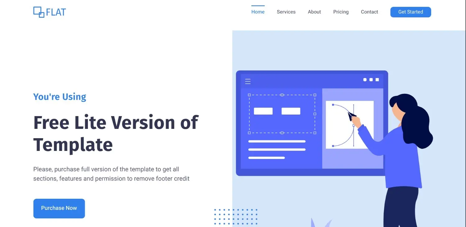 Preview template Flat Agency