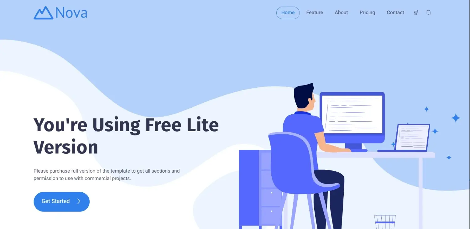 Preview template Nova Studio